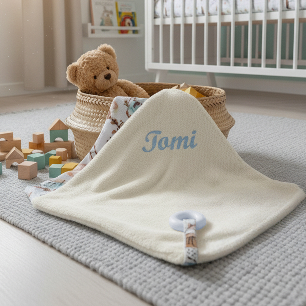 Törtfehér rágókás nyunyóka fiúknak